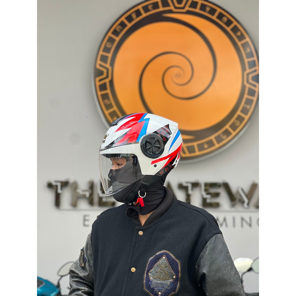 Nón bảo hiểm 3/4 1 kính Royal M787 tem Dargon Boy chính hãng