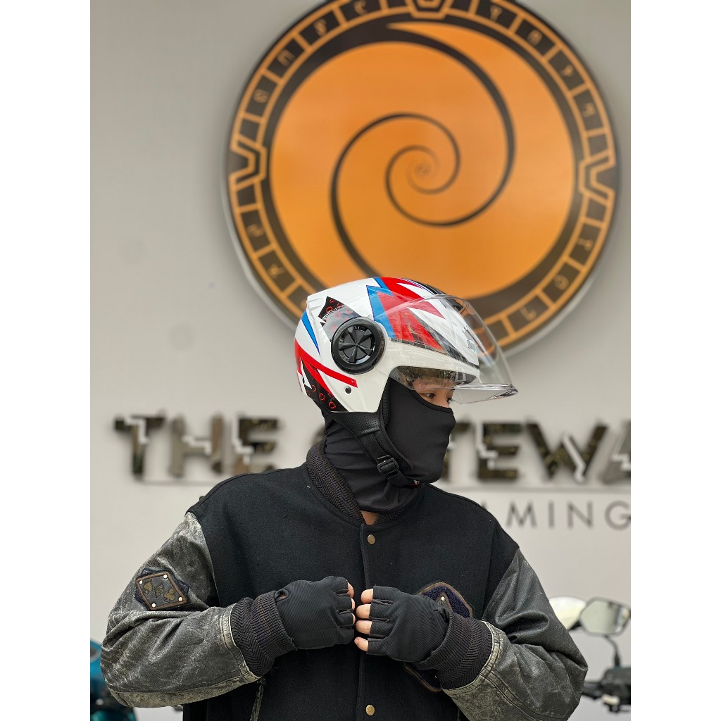 Nón bảo hiểm 3/4 1 kính Royal M787 tem Dargon Boy chính hãng