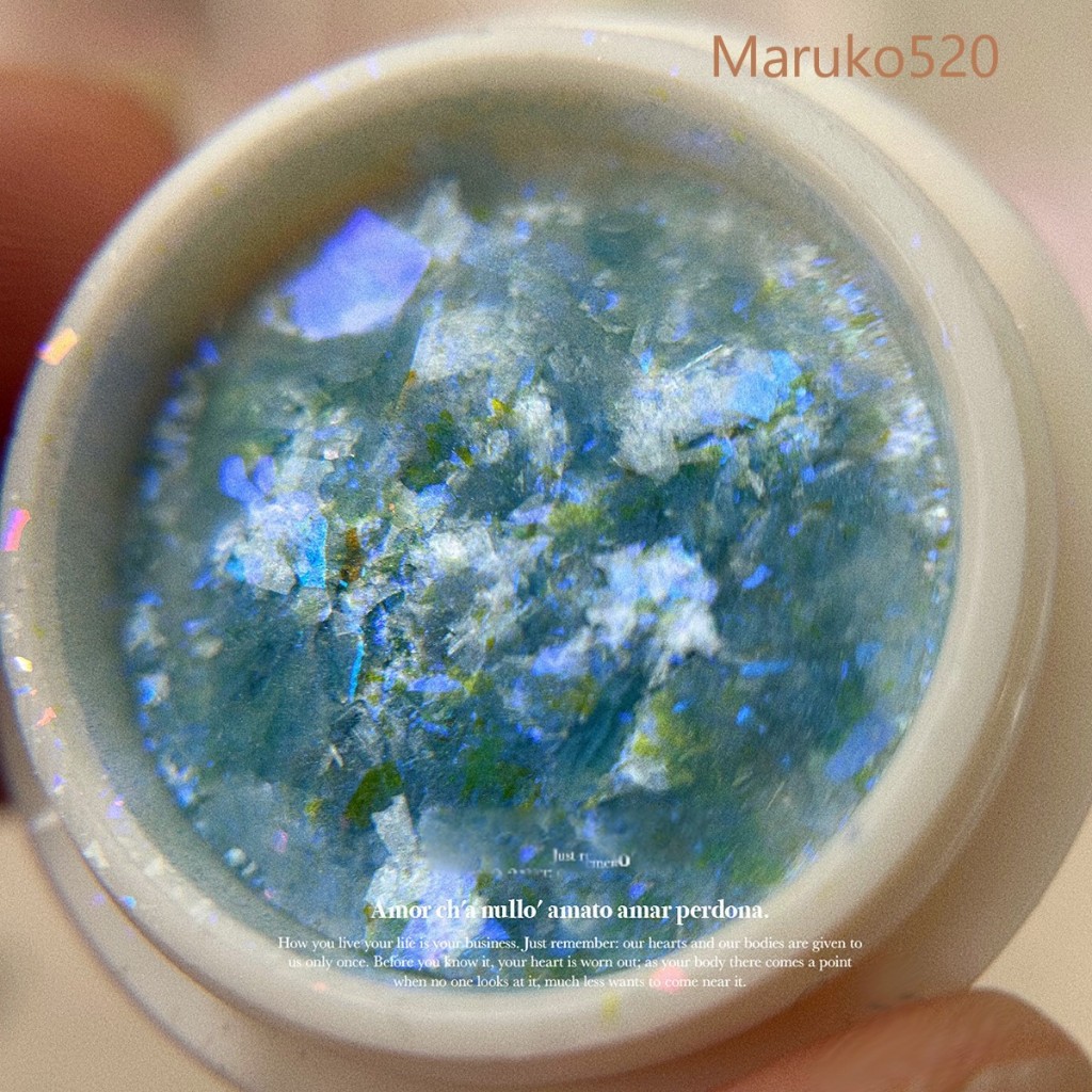 Set nhũ khổng tước siêu sáng 6 màu trang trí nail