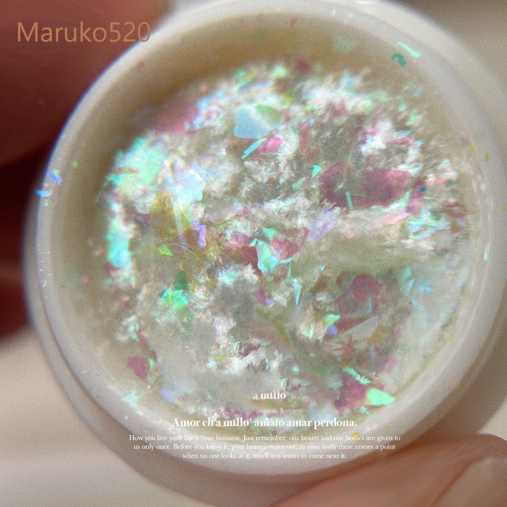 Set nhũ khổng tước siêu sáng 6 màu trang trí nail