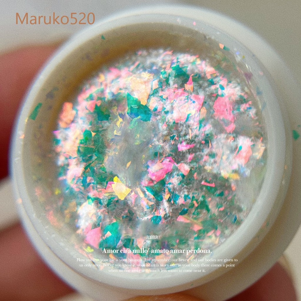 Set nhũ khổng tước siêu sáng 6 màu trang trí nail