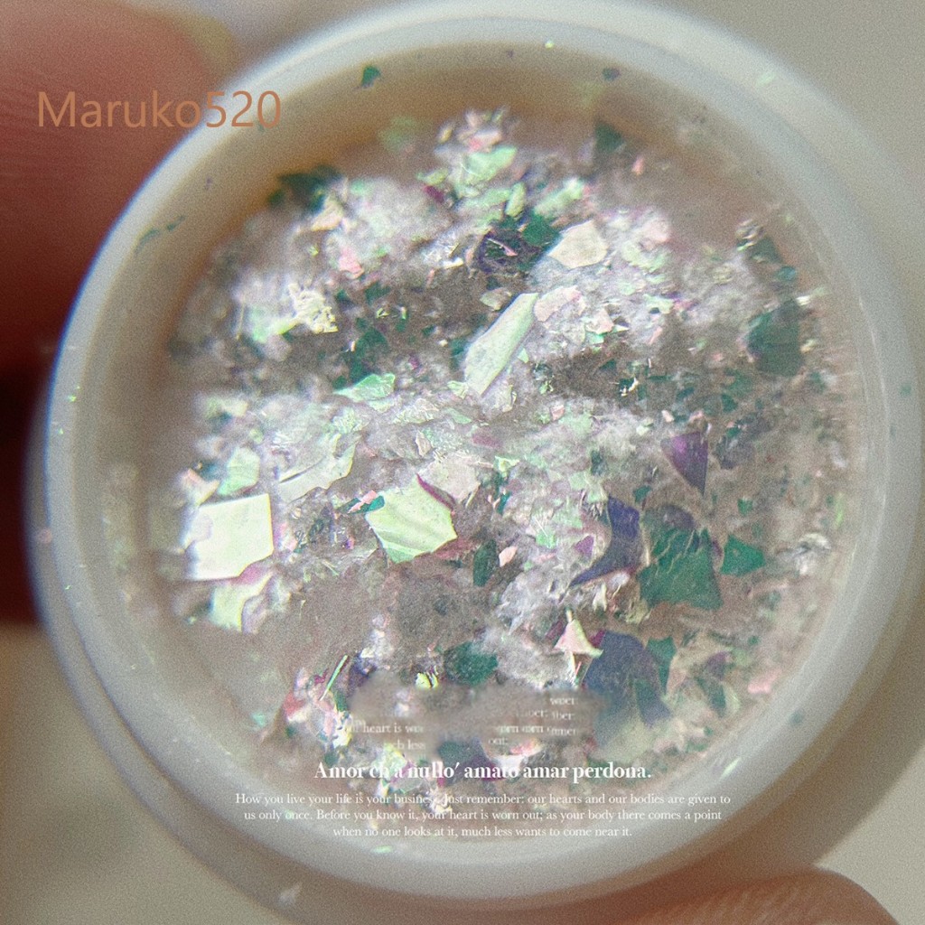 Set nhũ khổng tước siêu sáng 6 màu trang trí nail