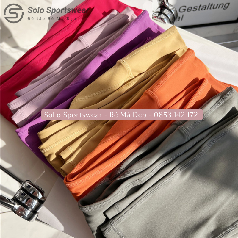 Quần Tập Gym Yoga Legging Cạp Cao Gen Bụng Nâng Mông Thể Thao Thun Poly Bột Siêu Co Giãn Tôn Dáng 𝙎𝙤𝙡𝙤 𝙎𝙥𝙤𝙧𝙩𝙨𝙬𝙚𝙖𝙧 2021