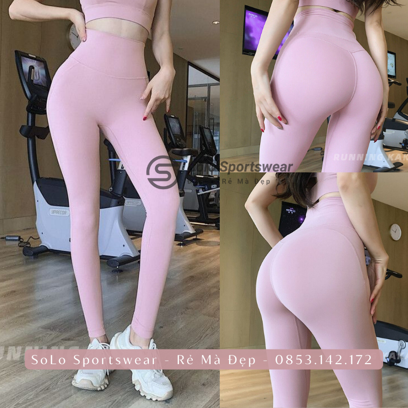 Quần Tập Gym Yoga Legging Cạp Cao Gen Bụng Nâng Mông Thể Thao Thun Poly Bột Siêu Co Giãn Tôn Dáng 𝙎𝙤𝙡𝙤 𝙎𝙥𝙤𝙧𝙩𝙨𝙬𝙚𝙖𝙧 2021
