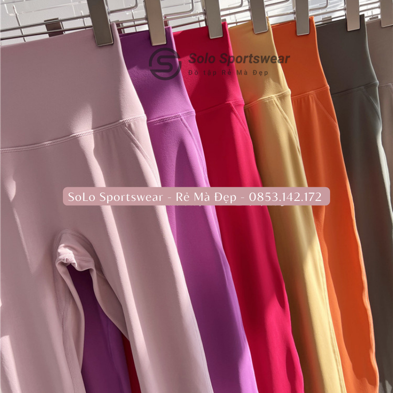 Quần Tập Gym Yoga Legging Cạp Cao Gen Bụng Nâng Mông Thể Thao Thun Poly Bột Siêu Co Giãn Tôn Dáng 𝙎𝙤𝙡𝙤 𝙎𝙥𝙤𝙧𝙩𝙨𝙬𝙚𝙖𝙧 2021
