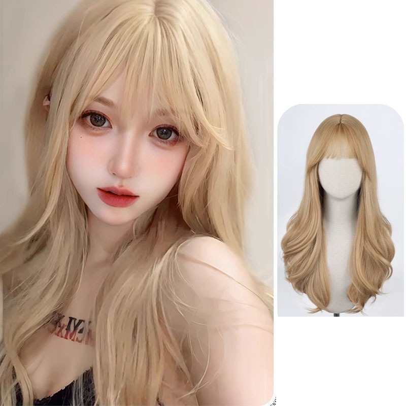 Tóc giả nguyên đầu bạch kim KOTY tặng kèm lưới trùm