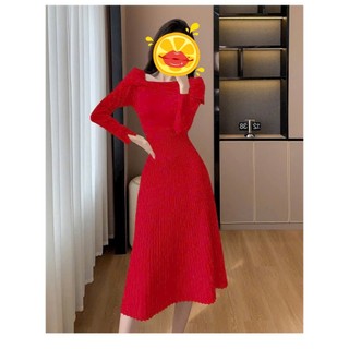 ĐẦM LEN XÒE TRỄ VAI CAO CẤP ,  TRẺ TRUNG, SANG TRỌNG , QUÝ PHÁI , ĐI LÀM ĐI CHƠI ĐỀU  PHÙ HỢP