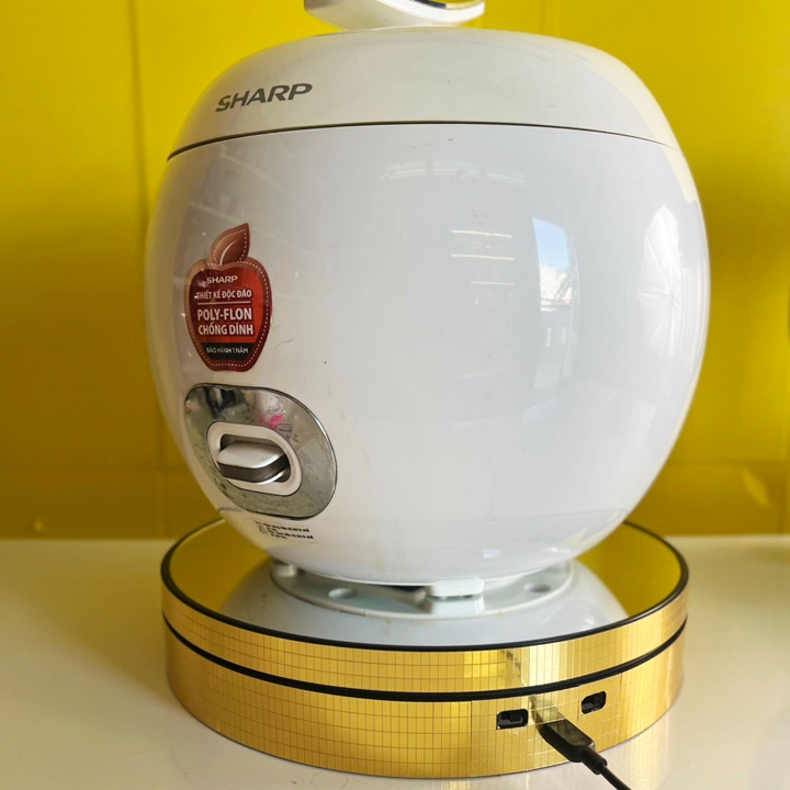 Đế xoay cao cấp mặt gương chưng sản phẩm kích thước 25cm chịu lực 8kg - T0407