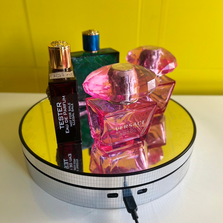 Đế xoay cao cấp mặt gương chưng sản phẩm kích thước 25cm chịu lực 8kg - T0407