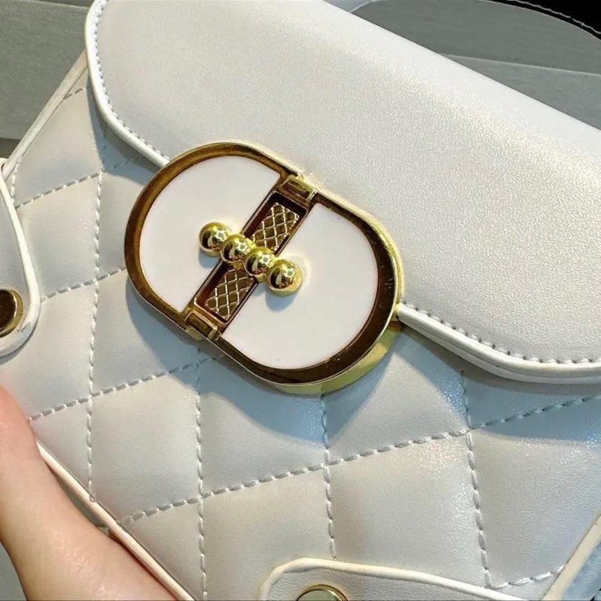 Túi Xách Nữ Dáng Hộp Da Trần Trám