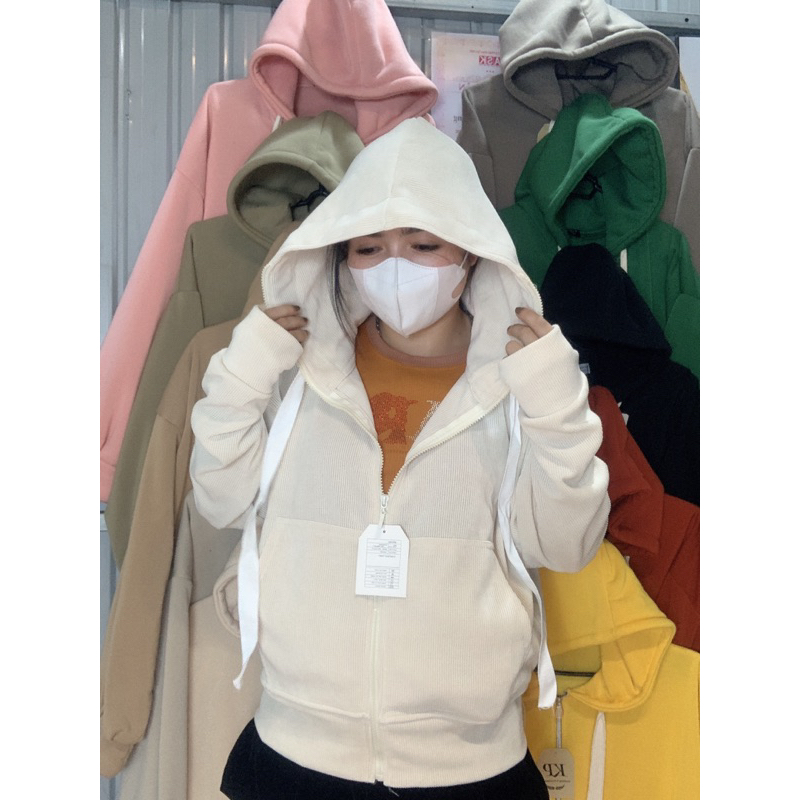 Áo Khoác Len Gân Tăm dáng dài freesize