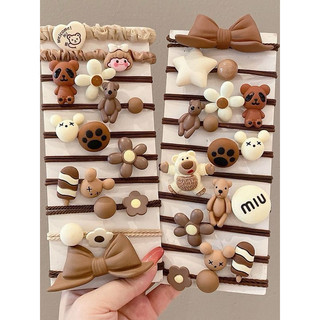 Set 20 chun buộc tóc nhiều hình dễ thương , dây buộc tóc cho nữ xinh xắn