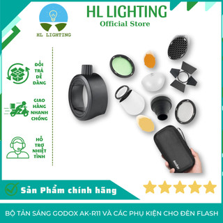 Bộ tản sáng đèn flash godox ak-r11 doom chuyên nghiệp cho nhiếp ảnh hl lighting