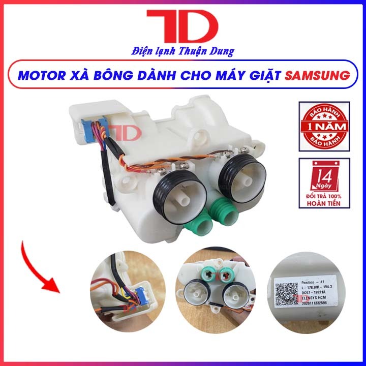 Motor hút nước xà phòng dành cho máy giặt Samsung, mô tơ bơm hút nước giặt xà bông hàng chính hãng, Điện Lạnh Thuận Dung
