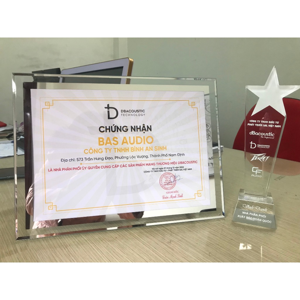 Combo dock sạc kèm 4 viên pin AA 1.2V 3300mAh dBacoustic, hàng chính hãng