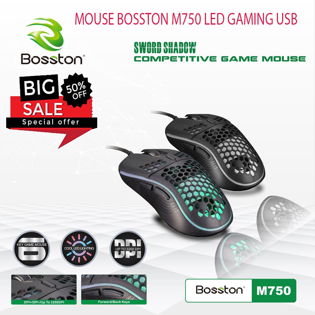 Chuột Bosston M720 / M750 Chuyên Game LED RGB
