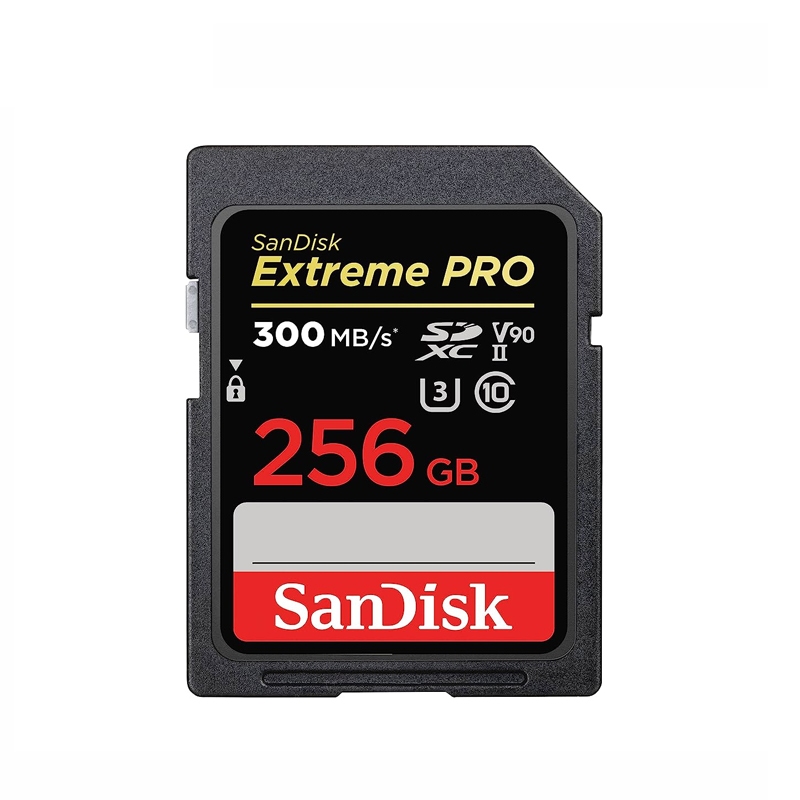 Thẻ nhớ máy ảnh 2000X SDXC SanDisk Extreme Pro 256GB U3 V90 UHS-II đọc 300MB/s ghi 260MB/s