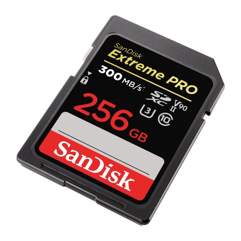 Thẻ nhớ máy ảnh 2000X SDXC SanDisk Extreme Pro 256GB U3 V90 UHS-II đọc 300MB/s ghi 260MB/s