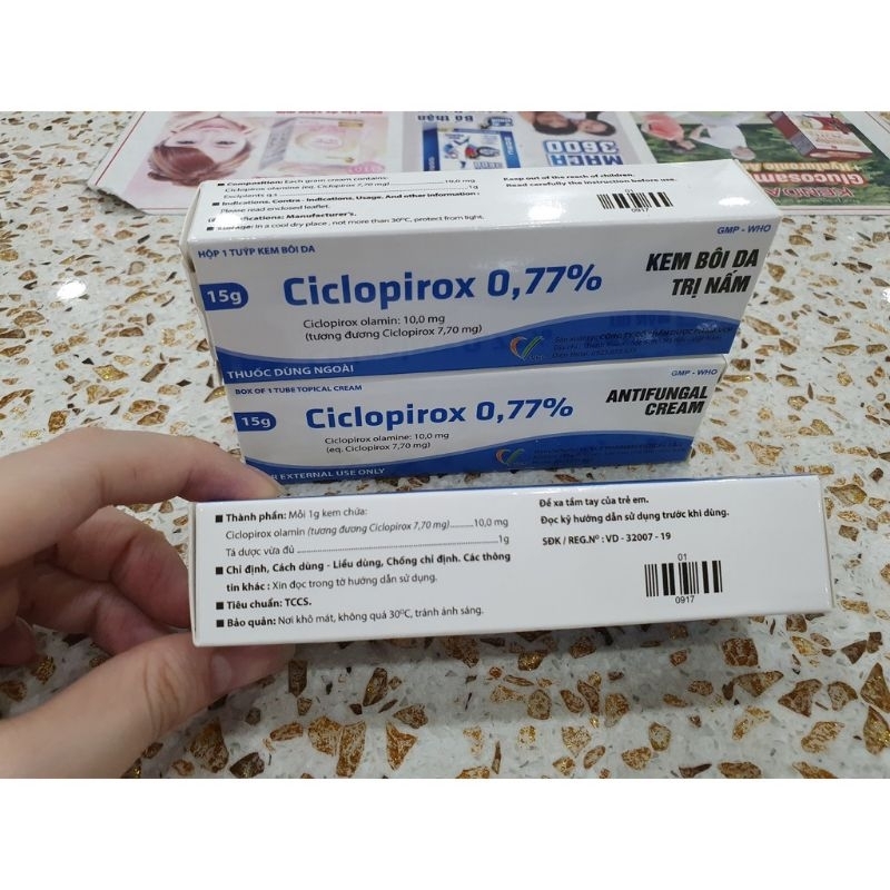 Ciclopirox Kem Bôi Nấm Phổ Rộng Thế Hệ Mới