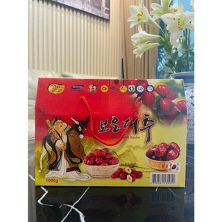 Táo đỏ sấy khô Nhập Khẩu Chính Hãng Hàn Quốc Hộp Quà Tặng 1kg