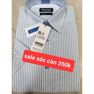 Áo somi tay ngắn Việt Tiến 1N1072 fom reguler sale sốc còn 350k