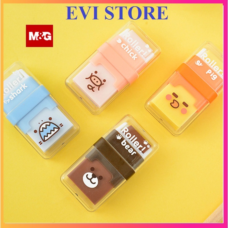 Tẩy con lăn M&G AXP963GX / Tẩy 2 đầu M&G AXP963 hình thú / Gôm cute 963GX