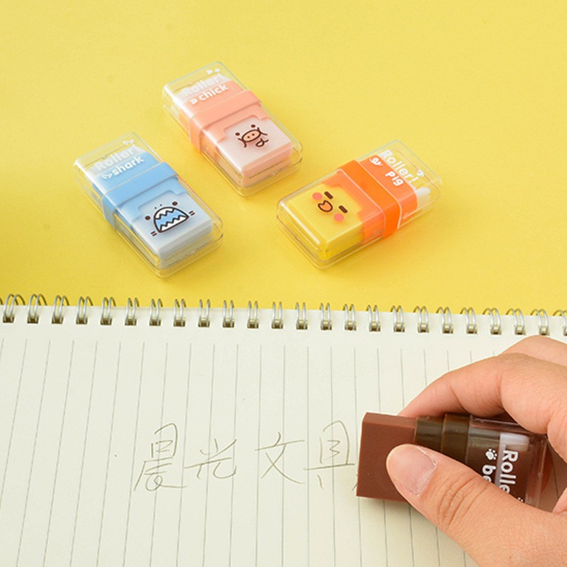 Tẩy con lăn M&G AXP963GX / Tẩy 2 đầu M&G AXP963 hình thú / Gôm cute 963GX