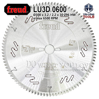 Lưỡi Cưa Gỗ Hợp Kim 305 x 30 mm x 96T Freud LU3D 0600 ( Phiên Bản Chống Ồn )