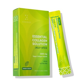 Thạch collagen dạng thanh vị nho hộp 10 gói - essential collagen solution