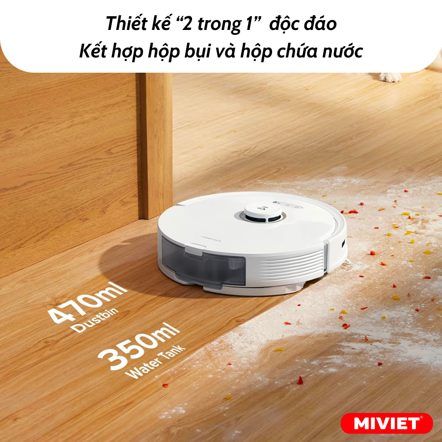 Robot hút bụi lau nhà thông minh Roborock Q8 Max Series - Q8 Max/ Q8 Max Plus - BH 24 tháng - MIVIET