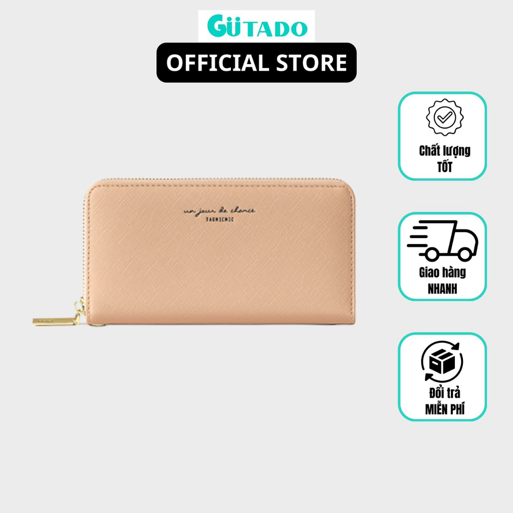 Ví nữ cao cấp cầm tay PERFECT FOR YOU thời trang đựng tiền đi chơi dự tiệc da mềm nhiều ngăn tiện dụng TM27 - GUTADO