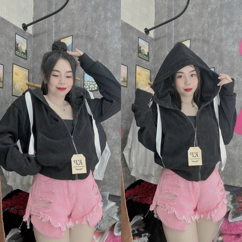 ÁO KHOÁC LEN GÂN TĂM DÁNG NGẮN FREESIZE