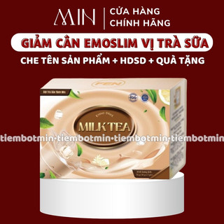 Emo Milk Detox Giảm Cân Vị Trà Sữa Dễ Uống/ ho tro giam can, giam mo bung