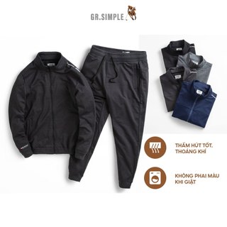 Bộ Nỉ Nam Thể Thao GRSIMPLE Bộ Quần Áo Nỉ Trơn Kiểu Jogger Trẻ Trung, Năng Động, Chất mềm mịn (BN002)
