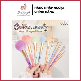 [Nội Địa Thái] Bộ Cọ Trang Điểm Màu Pastel Odbo Cotton Candy Brush Phấn Đánh Má Hồng, Phấn Mắt, Tạo Khối, Highlight