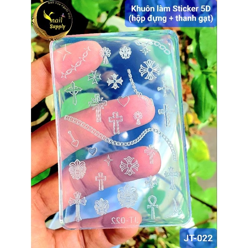 Khuôn silicon làm Sticker nổi 5D cao cấp