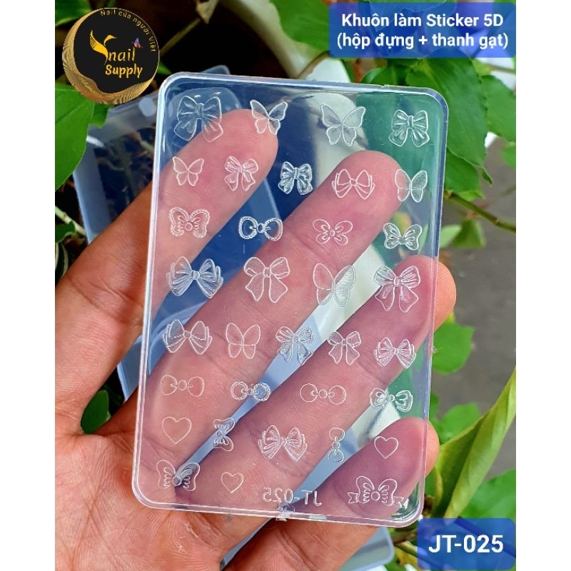 Khuôn silicon làm Sticker nổi 5D cao cấp