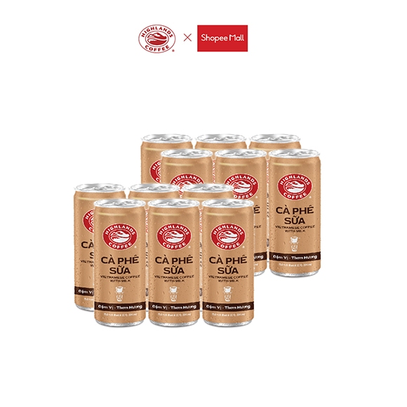 Combo 2 lốc Cà Phê Sữa Đá Highlands Coffee 235ml/lon