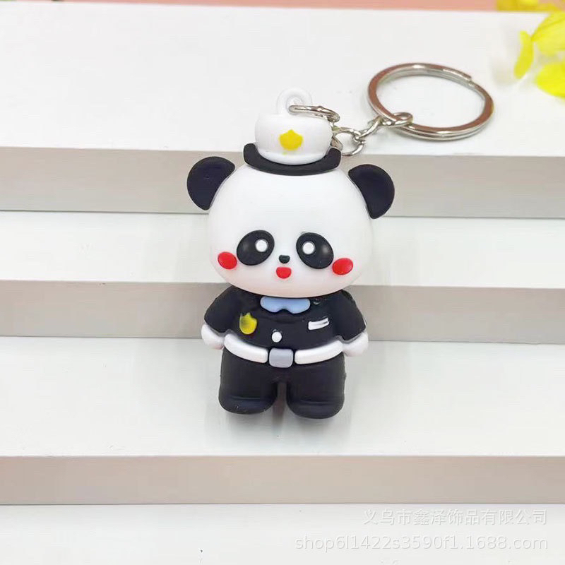 Móc Khoá Gấu Trúc Cảnh Sát - Mẫu To Đẹp