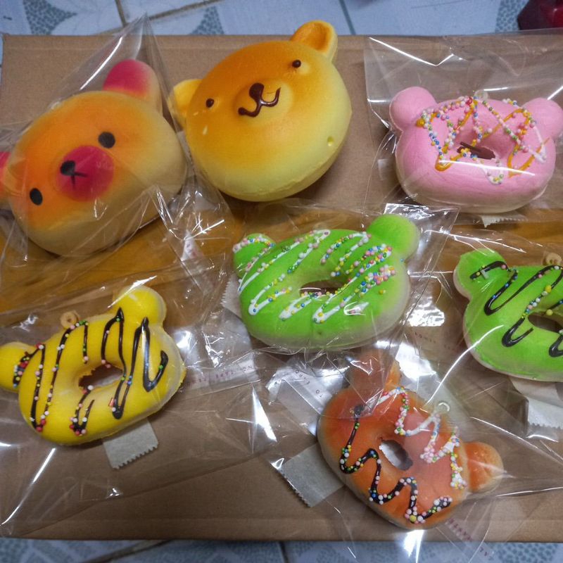 Squishy bánh donut 🍢🐻🐨Gấu