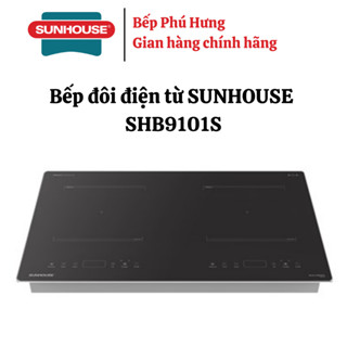 Bếp đôi điện từ Sunhouse SHB9101S - Hàng chính hãng