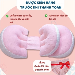 Gối bầu cánh tiên cho mẹ bầu, gối cánh tiên sợi tre EASYMOM