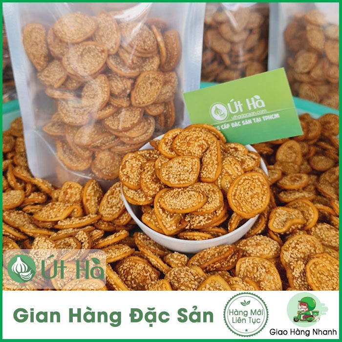 Bánh Tai Heo Mè Giòn Túi 250gr Giòn Thơm Từ Mè, Béo Ngọt Từ Nước Cốt Dừa - Út Hà Đặc Sản