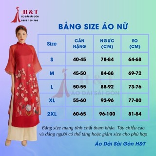 Áo dài cách tân chất vải tơ organza, thiết kế 4 tà nhẹ nhàng, họa tiết vừa in vừa đính kết nổi- Áo dài Sài Gòn