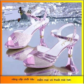 Giày sandan gót sơn khiêu vũ 7f cao cấp