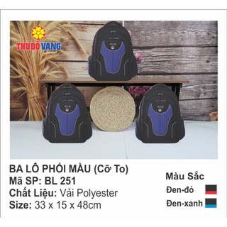 Balo cỡ to thủ đô vàng -- mã sp : bl251
