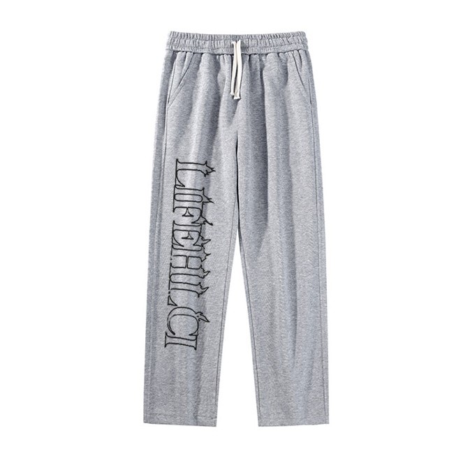 Quần Nỉ Dài Nam Họa Tiết Chữ LIFEHLCI Basic HeiLit Form Ống Rộng Vải Nỉ Dày Dặn