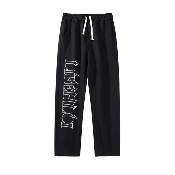 Quần Nỉ Dài Nam Họa Tiết Chữ LIFEHLCI Basic HeiLit Form Ống Rộng Vải Nỉ Dày Dặn