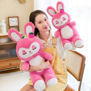 Thú bông thỏ dâu hàng cao cấp- siêu mềm mịn
