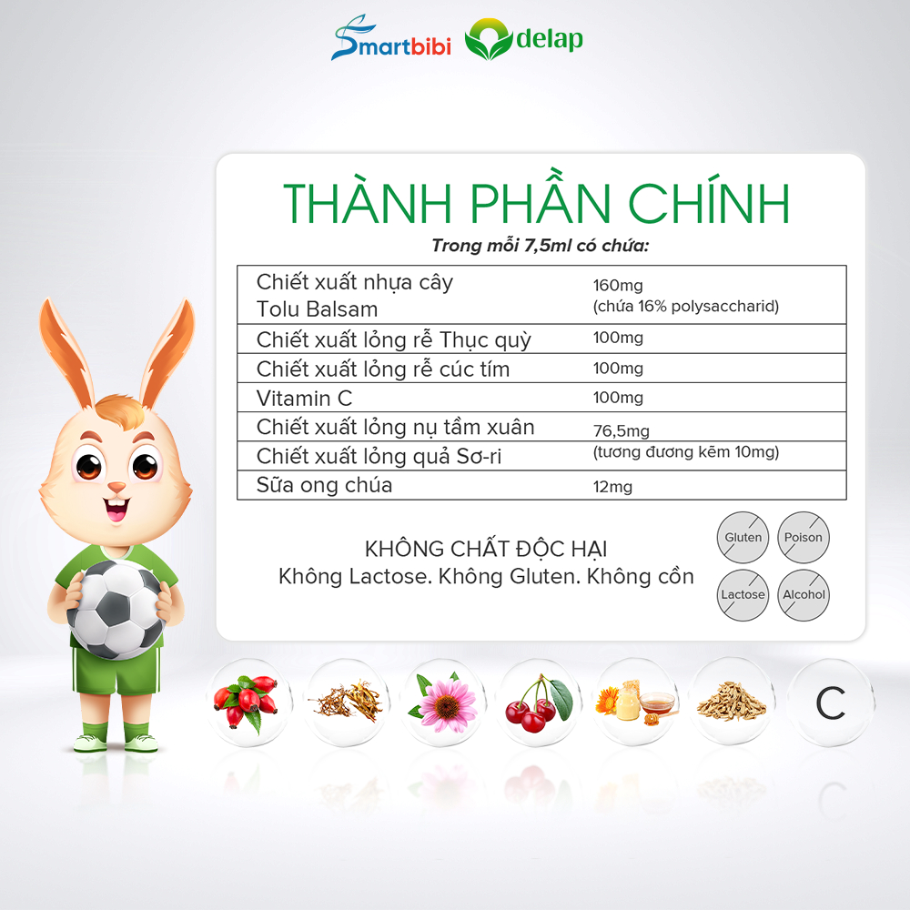 Combo 2 Smartbibi Flu C - hỗ trợ giảm cảm lạnh, cảm cúm cho bé